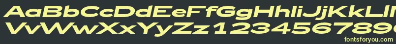 fuente Zeppelin52BoldItalic – Fuentes Amarillas Sobre Fondo Negro