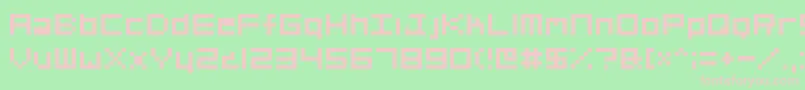 Org01 Font – Pink Fonts on Green Background