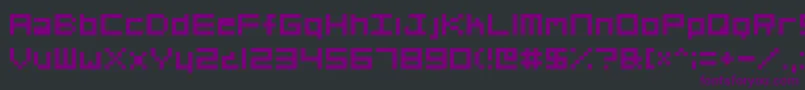 Org01 Font – Purple Fonts on Black Background