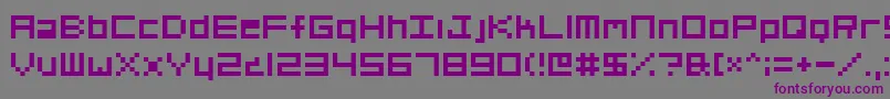Org01 Font – Purple Fonts on Gray Background