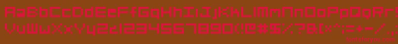Org01 Font – Red Fonts on Brown Background
