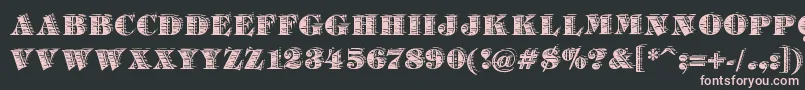 BarrelhouseAllCaps Font – Pink Fonts on Black Background