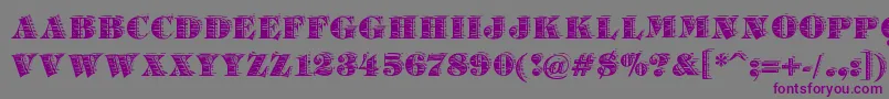 BarrelhouseAllCaps Font – Purple Fonts on Gray Background