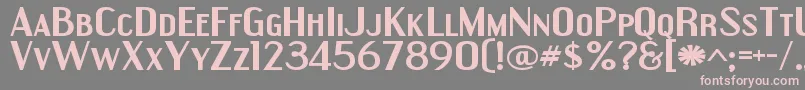EngebrechtreexpBold Font – Pink Fonts on Gray Background