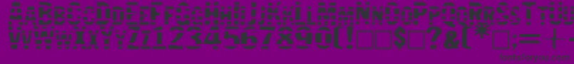 Jailbird Font – Black Fonts on Purple Background