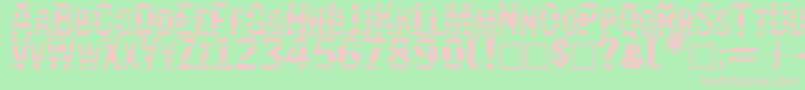 Jailbird Font – Pink Fonts on Green Background