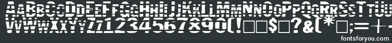 Jailbird-Schriftart – Weiße Schriften