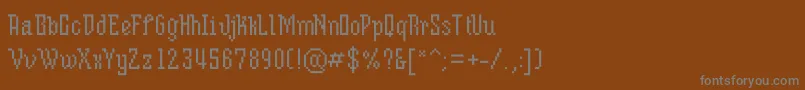 Шрифт Mixserifcondense – серые шрифты на коричневом фоне