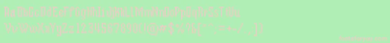 Mixserifcondense Font – Pink Fonts on Green Background