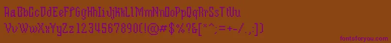 Шрифт Mixserifcondense – фиолетовые шрифты на коричневом фоне
