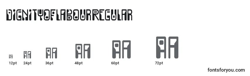DignityoflabourRegular Font Sizes