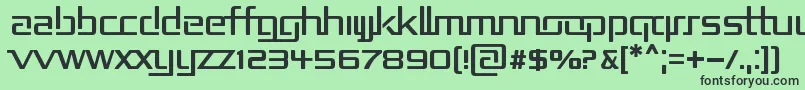 Repub2 Font – Black Fonts on Green Background