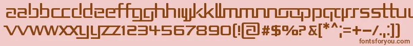 Repub2 Font – Brown Fonts on Pink Background