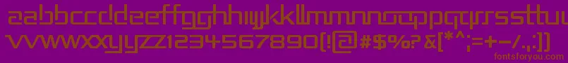 Repub2 Font – Brown Fonts on Purple Background