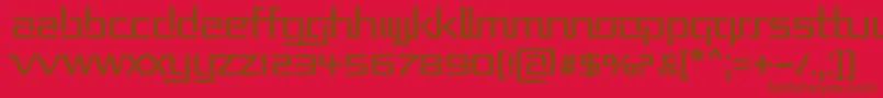 Repub2 Font – Brown Fonts on Red Background