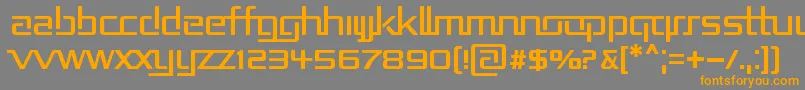 Repub2 Font – Orange Fonts on Gray Background