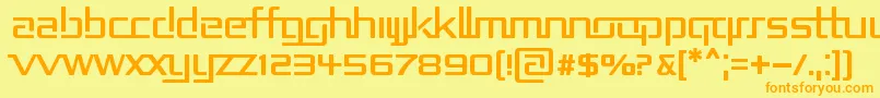 Repub2 Font – Orange Fonts on Yellow Background