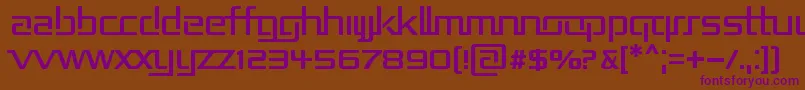 Repub2 Font – Purple Fonts on Brown Background