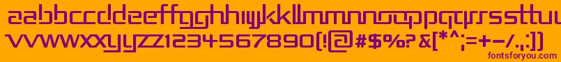 Repub2 Font – Purple Fonts on Orange Background