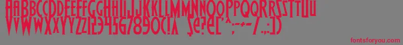 WolfsBane Font – Red Fonts on Gray Background
