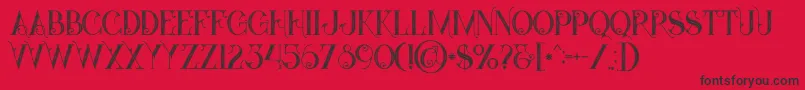 Starblackinline Font – Black Fonts on Red Background
