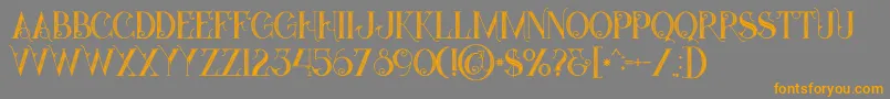 Starblackinline Font – Orange Fonts on Gray Background