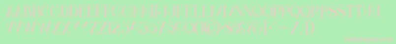 Starblackinline Font – Pink Fonts on Green Background
