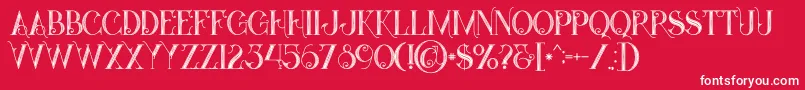 Starblackinline Font – White Fonts on Red Background