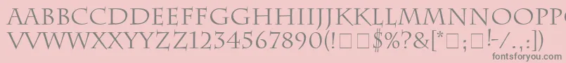 Charlesworth Font – Gray Fonts on Pink Background