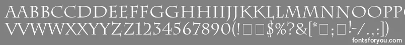 Charlesworth Font – White Fonts on Gray Background