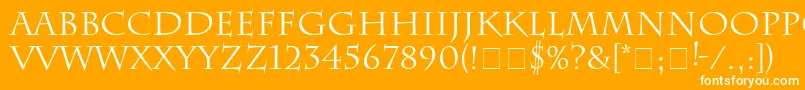 Charlesworth Font – White Fonts on Orange Background