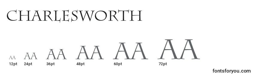 Charlesworth Font Sizes