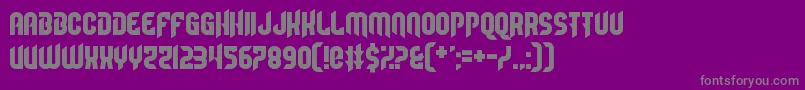 Camaraderie-Schriftart – Graue Schriften auf violettem Hintergrund