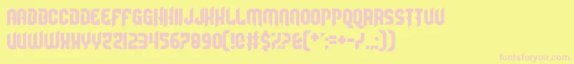 Camaraderie Font – Pink Fonts on Yellow Background