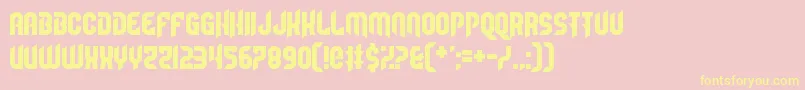 Camaraderie Font – Yellow Fonts on Pink Background
