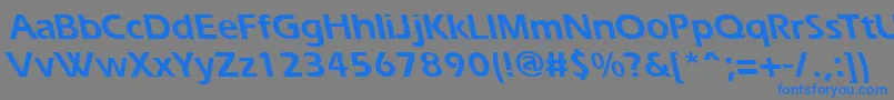 ErgoebsBold Font – Blue Fonts on Gray Background