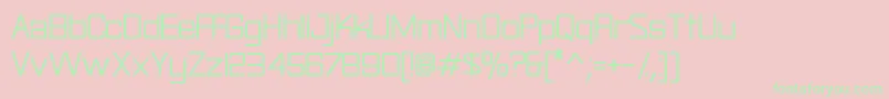 Rational Font – Green Fonts on Pink Background