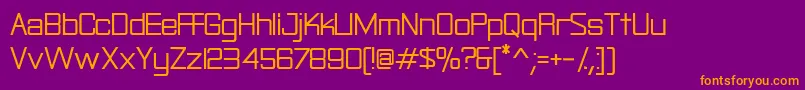 Rational Font – Orange Fonts on Purple Background