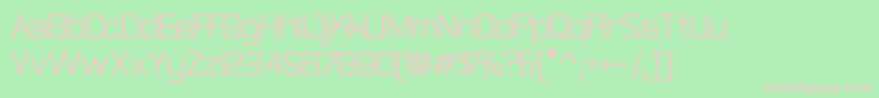 Rational Font – Pink Fonts on Green Background