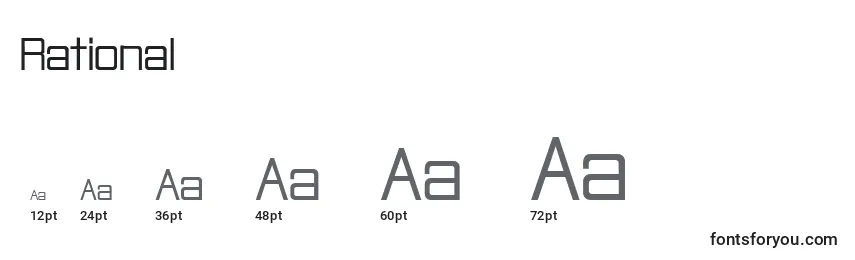 Rational Font Sizes