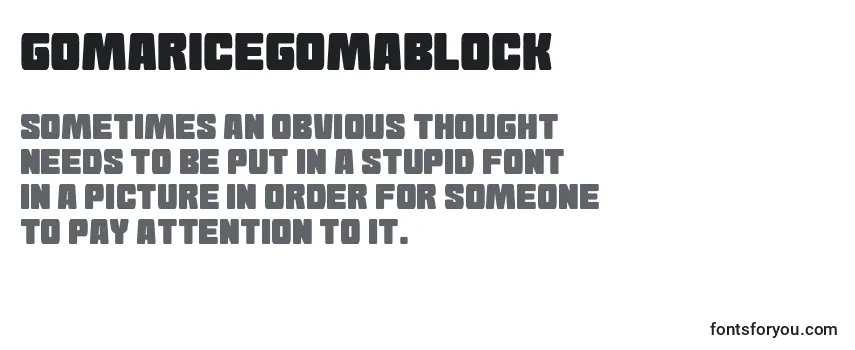GomariceGomaBlock-fontti