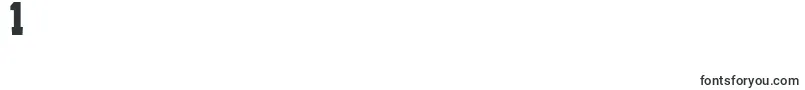 フォントQuaterbackFight – フォント数字1