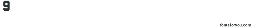 QuaterbackFight Font – Fonts for Digit 9