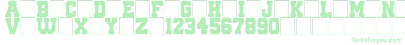 QuaterbackFight Font – Green Fonts on White Background