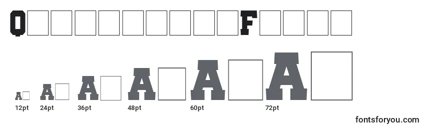 QuaterbackFight Font Sizes