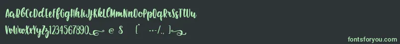 EarthQuest Font – Green Fonts on Black Background