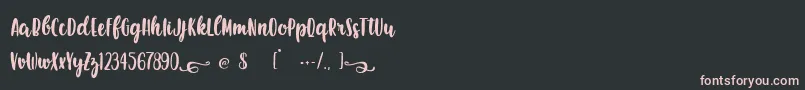 EarthQuest Font – Pink Fonts on Black Background