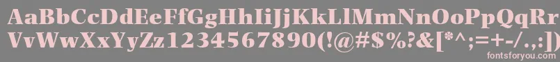 PhotinaMtUltraBold Font – Pink Fonts on Gray Background