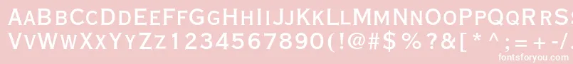 Vacansiamediumc Font – White Fonts on Pink Background