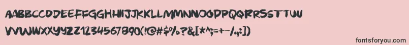 More about Murkybuzzdemo Font Murkybuzzdemo Font – Black Fonts on Pink Background